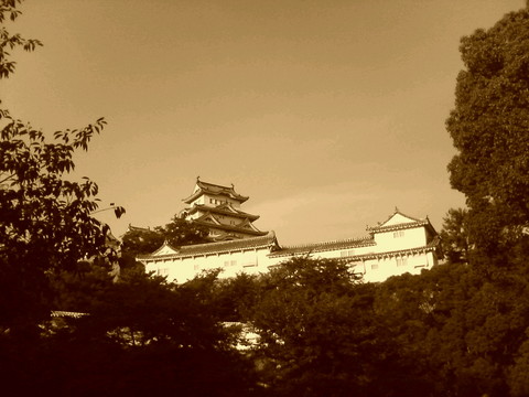 セピアな姫路城。。。