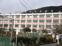 県立山崎高校で。