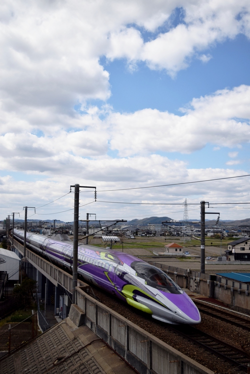 2016年3月12日　エヴァンゲリオン新幹線（岡山県：宍甘公園）