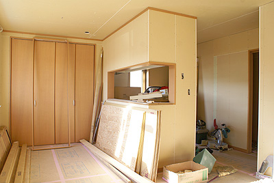 素敵な家の写真レポート☆キッチン・外構工事・室内造作が進行中