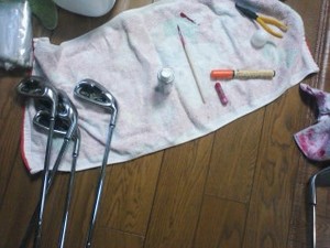 クラブ 手入れ中