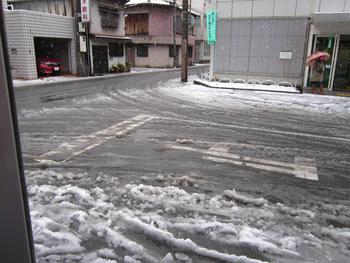 姫路も今日は雪