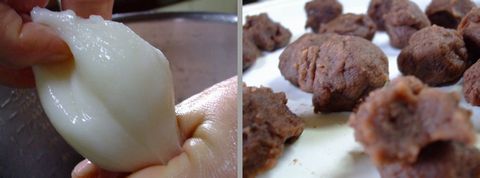 柏餅を作る