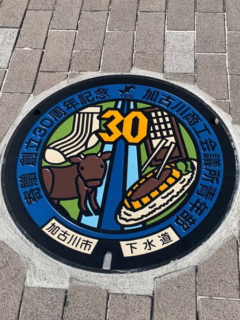 加古川YEG３０周年記念マンホール