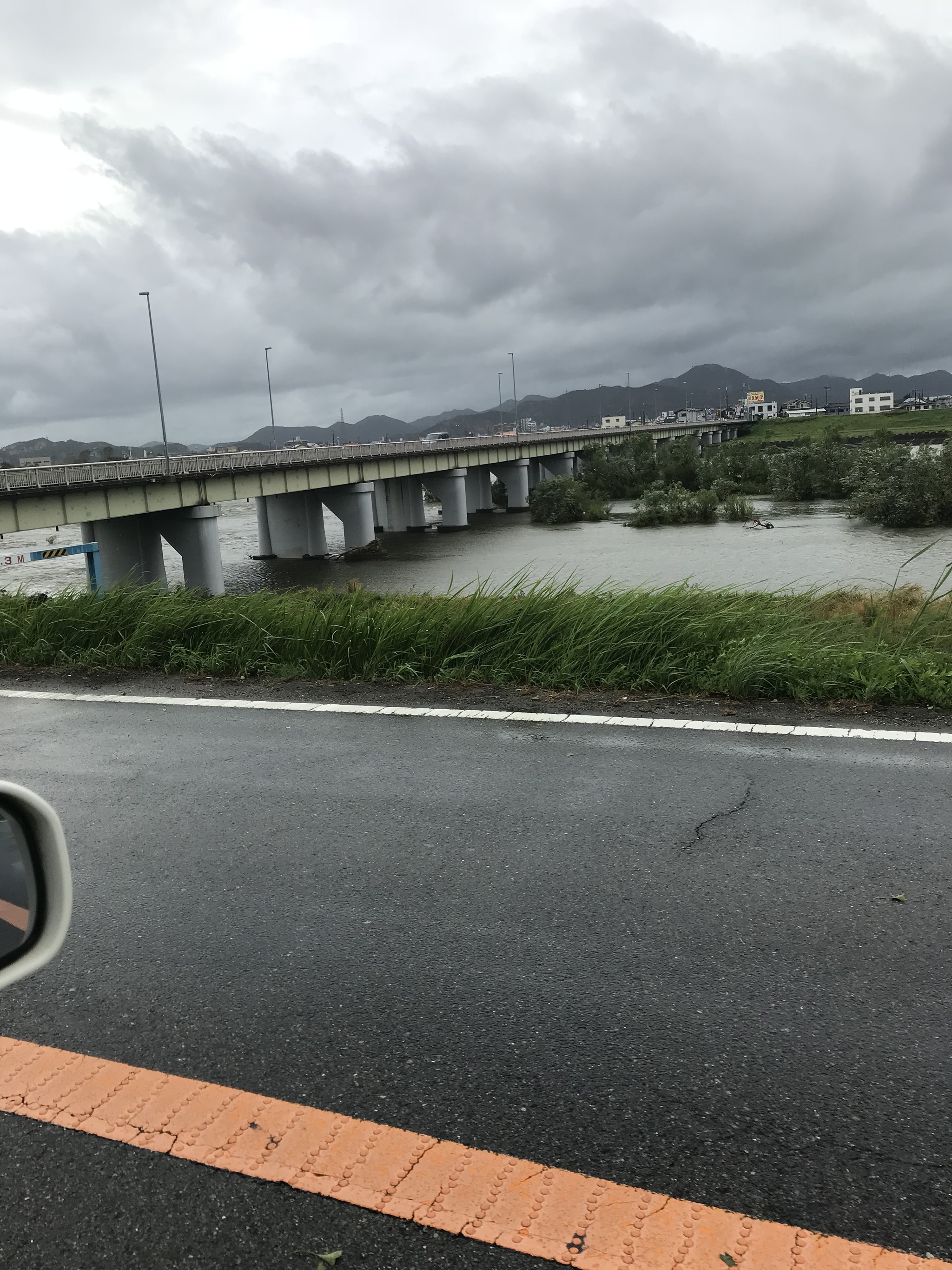 9月４日 台風通過後の加古川下流の水位