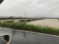 7月7日 七夕。加古川下流の水位