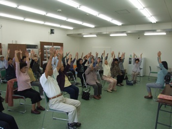 第1回矢野町「いきいき百歳体操」開催
