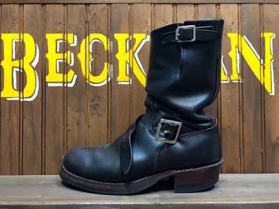 レッドウィング/Redwing専門修理のBECKMAN:2268エンジニア‐PT83×リウェルト＋中底交換＋Vibram＃705＋丸洗い