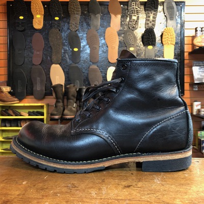 レッドウィング/Redwing専門修理のBECKMAN:9414ベックマンブーツ×リウェルト+Vibram#100-アウトステッチ全周縫い