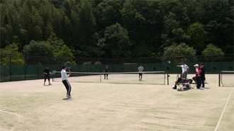 今日のテニス練習