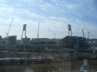 新幹線から見える広島新球場