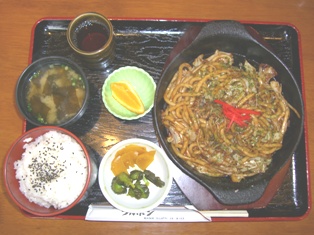 焼きうどん定食