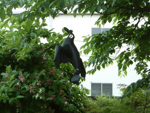 カラスよけかな？　　鷺よけかな？