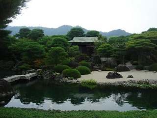 日本一の庭園、足立美術館へ