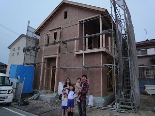 江井島Ⅱの家、上棟