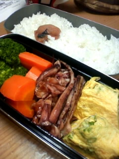 イカの甘辛煮弁当