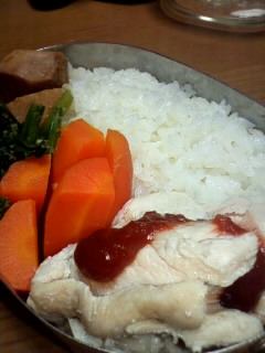 茹でたお弁当
