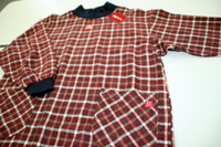 Bigmama　ウール混　リブ付かっぽう着（商品番号：B-04）