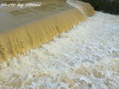 川の増水
