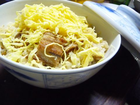 芋煮とアナゴ飯
