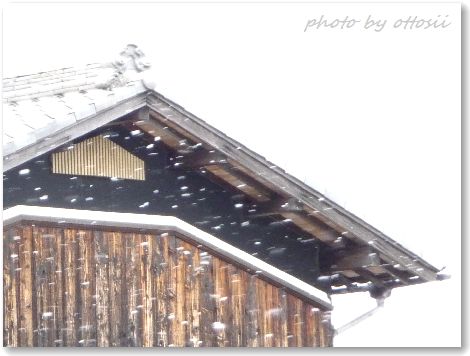 雪の端