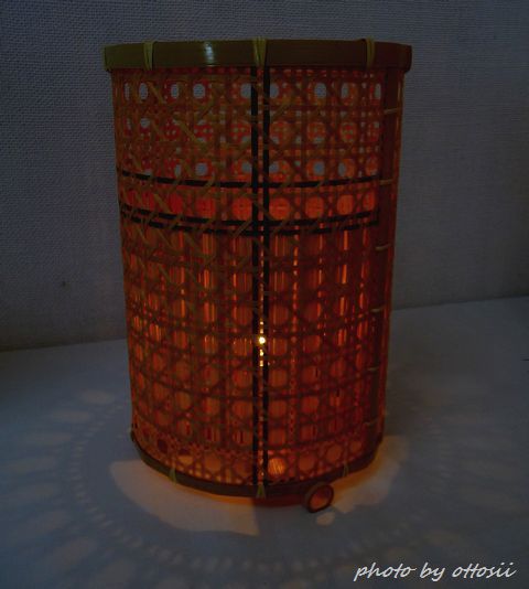 竹細工展にて