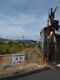 紀州鉄道　西御坊駅　（2011.8/7）　～廃線を訪ねて～