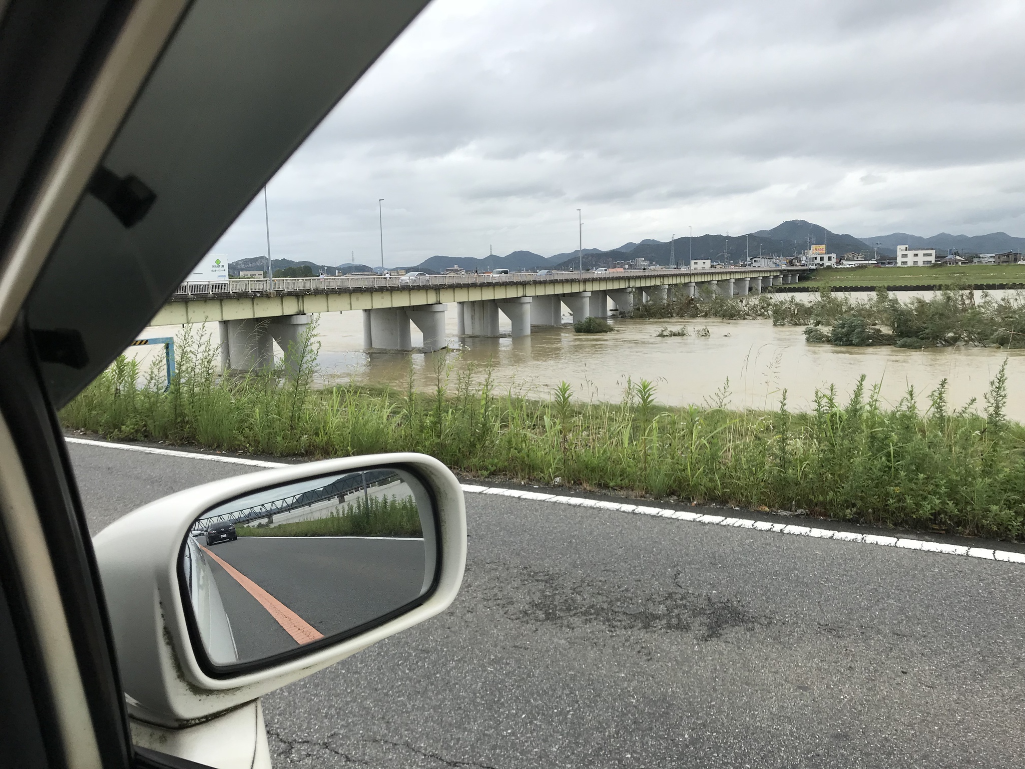7月8日 加古川下流 水位 もう大丈夫かな？