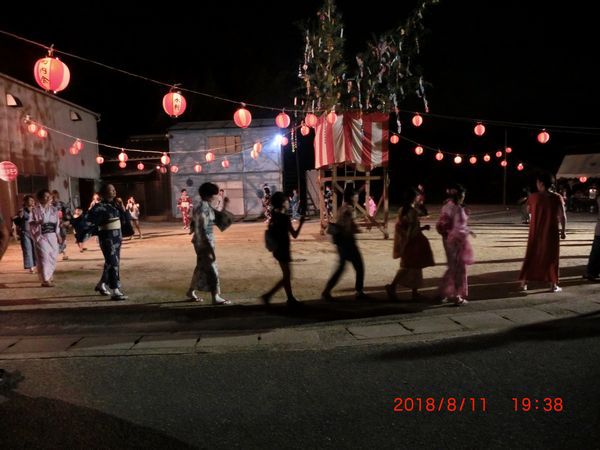 宗佐町内会納涼盆踊り大会開催