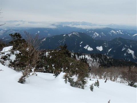 雪の那岐山
